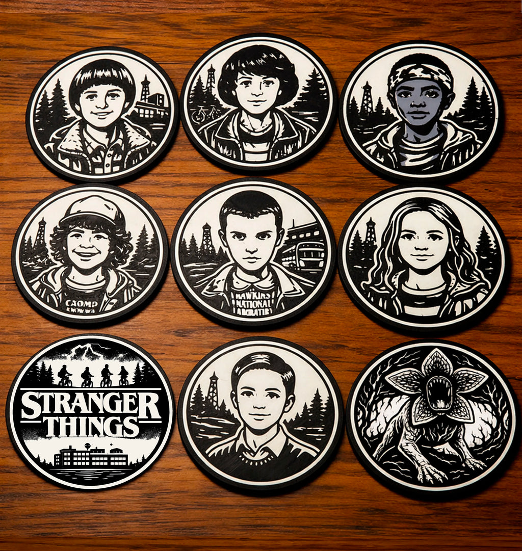 Stanger Things coaster  9pcs