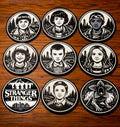 Stanger Things coaster  9pcs